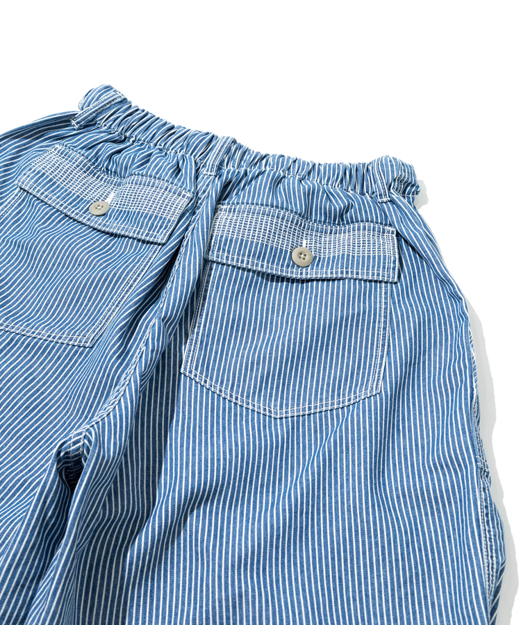AOZORA BLUE HEAVEN(アオゾラ ブルー ヘヴン) |AOZORA DENIM･ヒッコリーワイドベーカーショーツ(MENS)