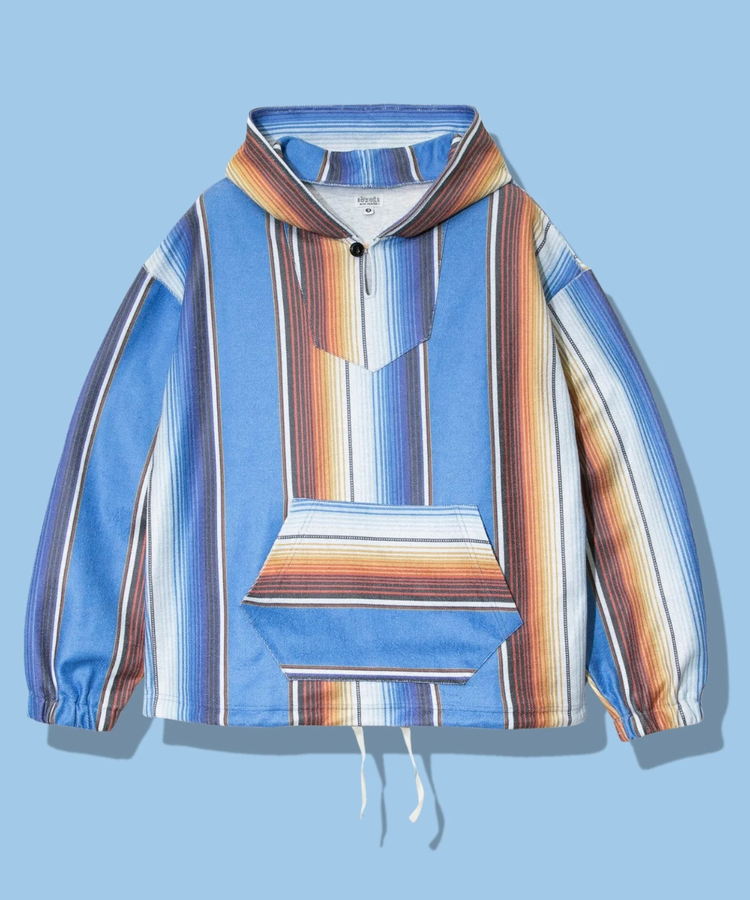AOZORA BLUE HEAVEN(アオゾラ ブルー ヘヴン) |AOZORA ミニ裏毛メキシカンパーカ (MENS)