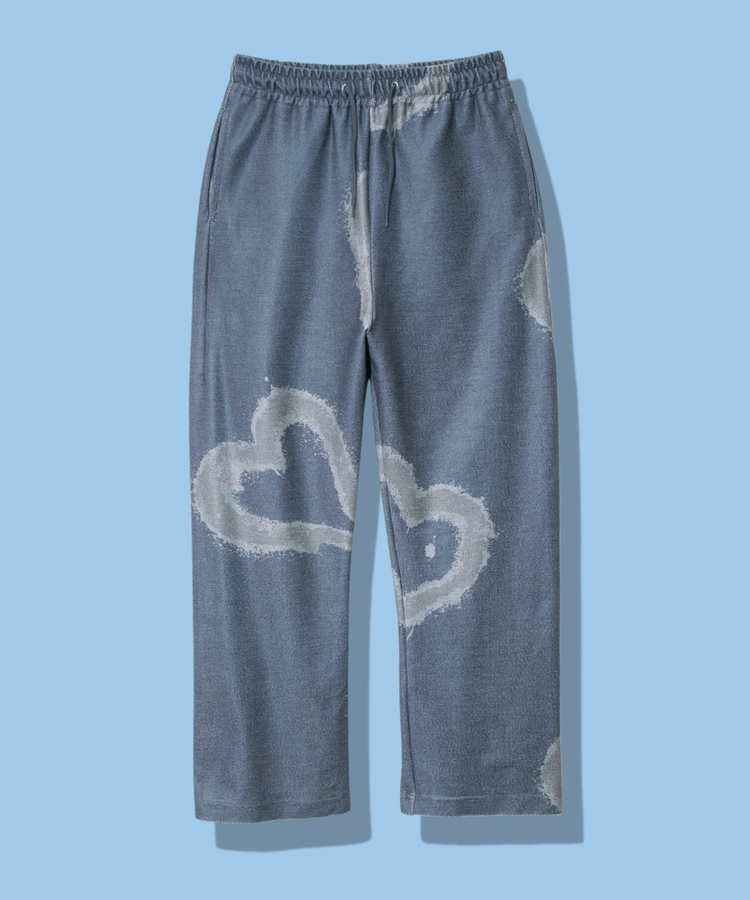 AOZORA BLUE HEAVEN(アオゾラ ブルー ヘヴン) |AOZORA ミニ裏毛ワイドスウェットパンツ (MENS)