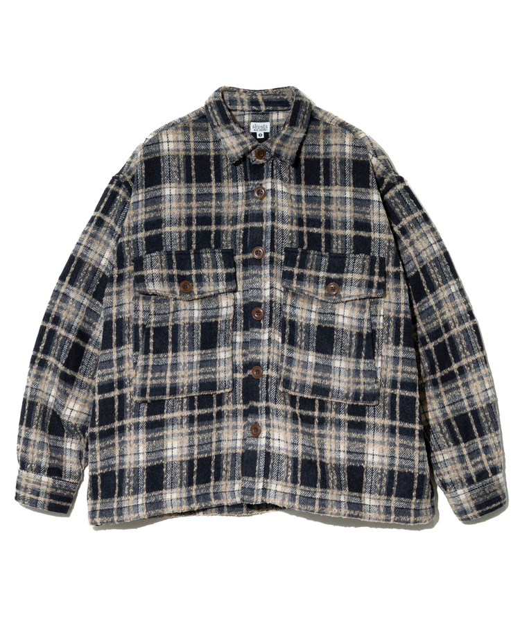 AOZORA BLUE HEAVEN(アオゾラ ブルー ヘヴン) |AOZORA ネルチェック起毛シャツ (MENS)