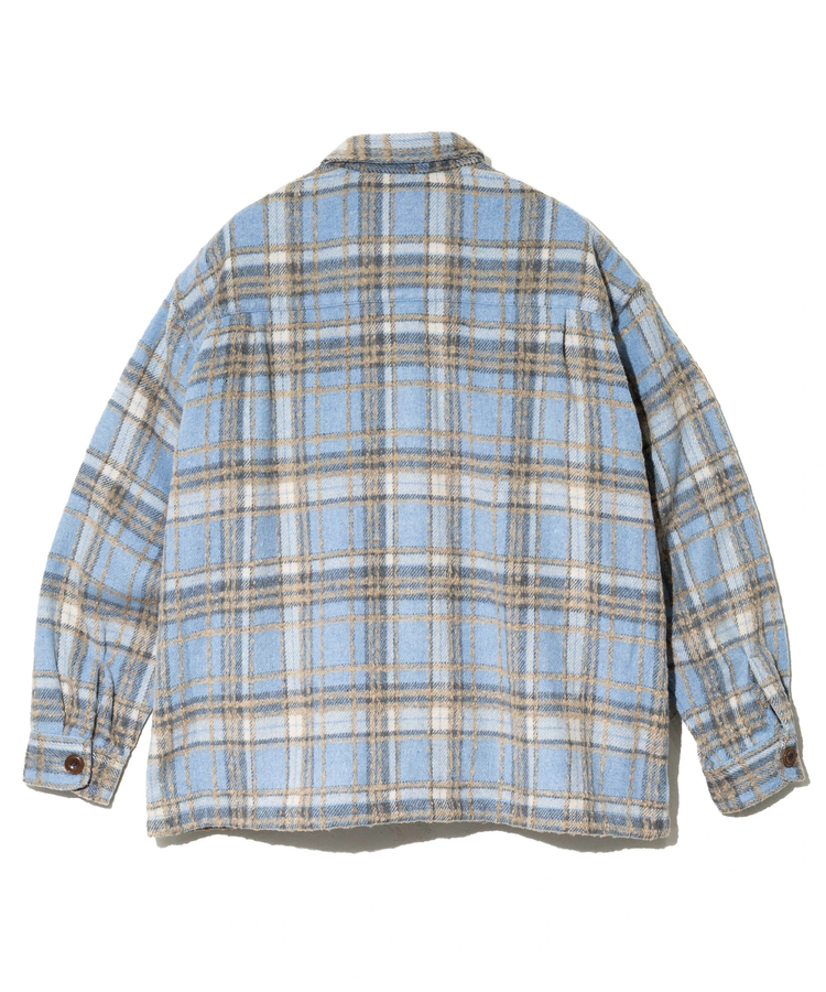 AOZORA BLUE HEAVEN(アオゾラ ブルー ヘヴン) |AOZORA ネルチェック起毛シャツ (MENS)