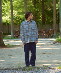 AOZORA BLUE HEAVEN(アオゾラ ブルー ヘヴン) |AOZORA ネルチェック起毛シャツ (MENS)