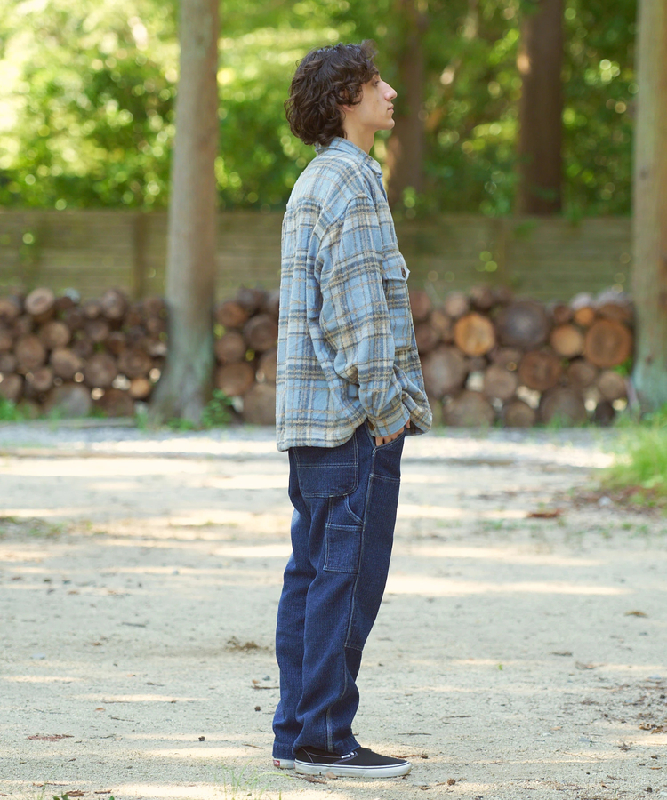 AOZORA BLUE HEAVEN(アオゾラ ブルー ヘヴン) |AOZORA ネルチェック起毛シャツ (MENS)