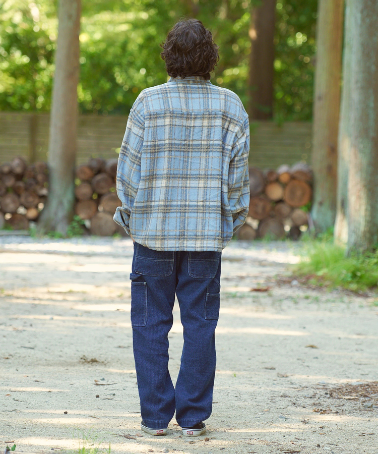 AOZORA BLUE HEAVEN(アオゾラ ブルー ヘヴン) |AOZORA ネルチェック起毛シャツ (MENS)