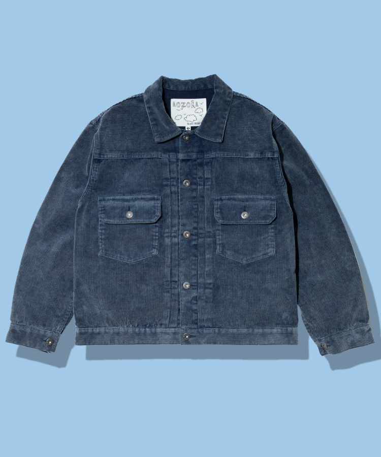 AOZORA BLUE HEAVEN(アオゾラ ブルー ヘヴン) |AOZORA コーデユロイ ケミカルブリーチトラッカーJKT (MENS)