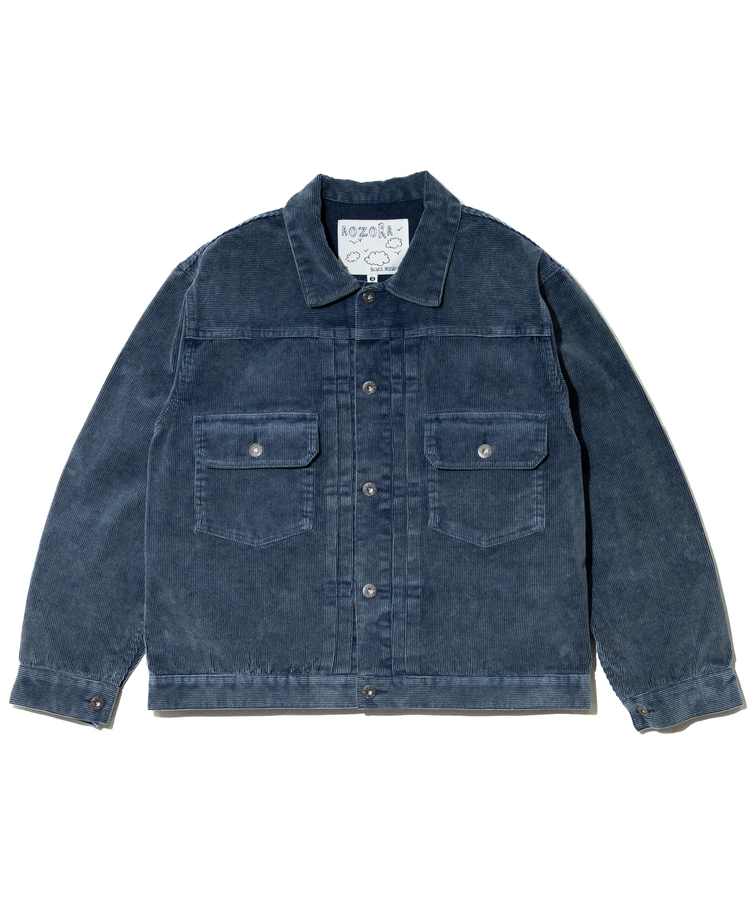 AOZORA BLUE HEAVEN(アオゾラ ブルー ヘヴン) |AOZORA コーデユロイ ケミカルブリーチトラッカーJKT (MENS)