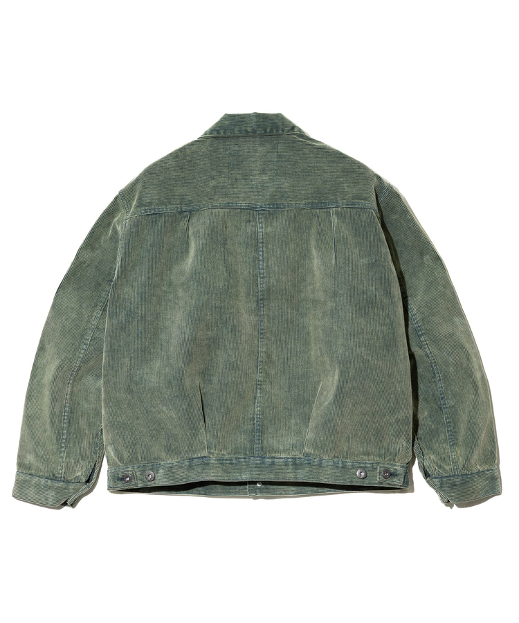 AOZORA BLUE HEAVEN(アオゾラ ブルー ヘヴン) |AOZORA コーデユロイ ケミカルブリーチトラッカーJKT (MENS)