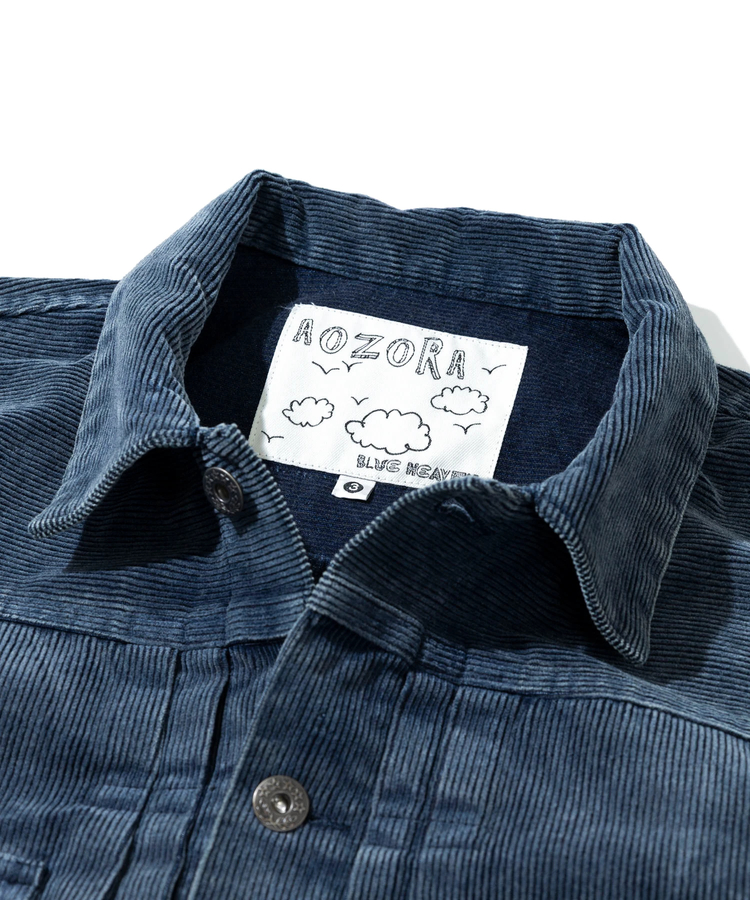 AOZORA BLUE HEAVEN(アオゾラ ブルー ヘヴン) |AOZORA コーデユロイ ケミカルブリーチトラッカーJKT (MENS)
