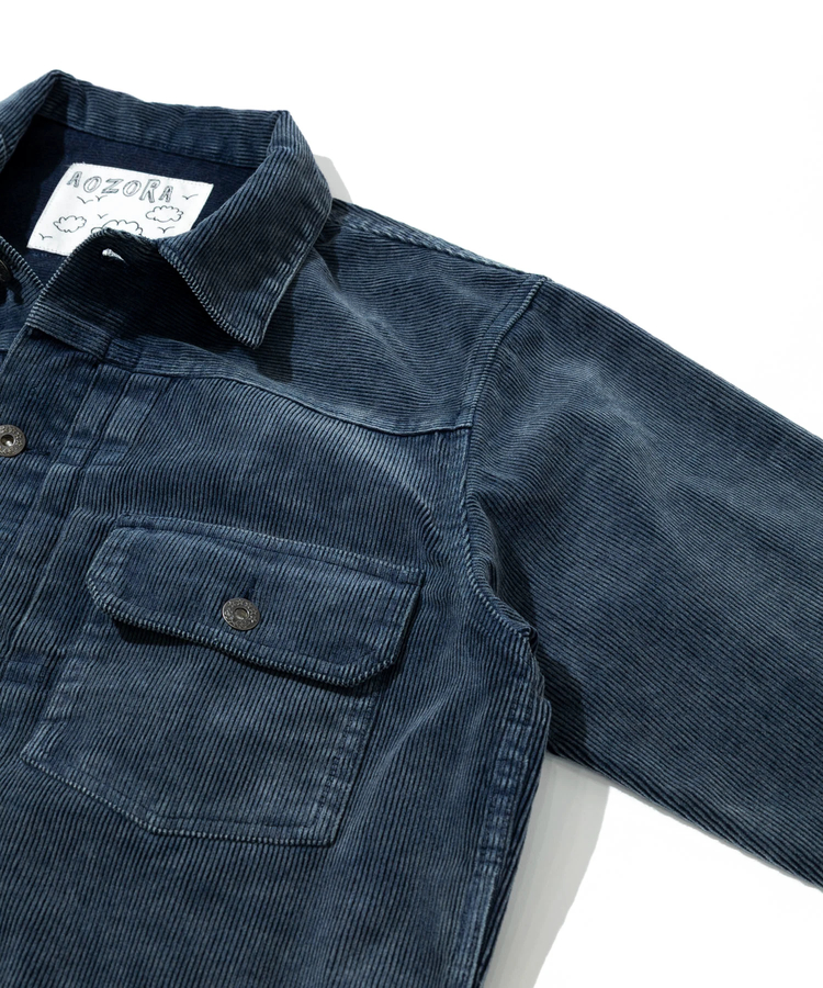 AOZORA BLUE HEAVEN(アオゾラ ブルー ヘヴン) |AOZORA コーデユロイ ケミカルブリーチトラッカーJKT (MENS)