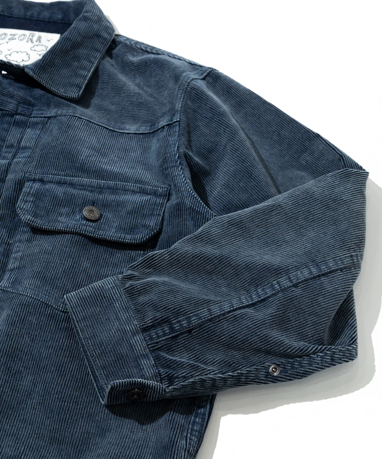 AOZORA BLUE HEAVEN(アオゾラ ブルー ヘヴン) |AOZORA コーデユロイ ケミカルブリーチトラッカーJKT (MENS)
