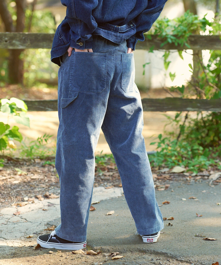 AOZORA BLUE HEAVEN(アオゾラ ブルー ヘヴン) |AOZORA コーデユロイ ケミカルブリーチペインターパンツ (MENS)