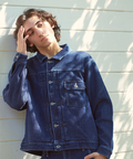 AOZORA BLUE HEAVEN(アオゾラ ブルー ヘヴン) |AOZORA 刺し子デニムワイドトラッカーJKT(MENS)