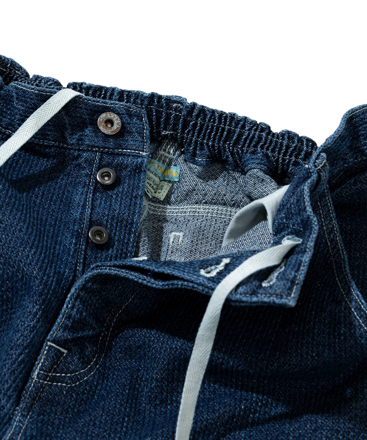 AOZORA BLUE HEAVEN(アオゾラ ブルー ヘヴン) |AOZORA 刺し子デニムダブルニーペインターパンツ (MENS)