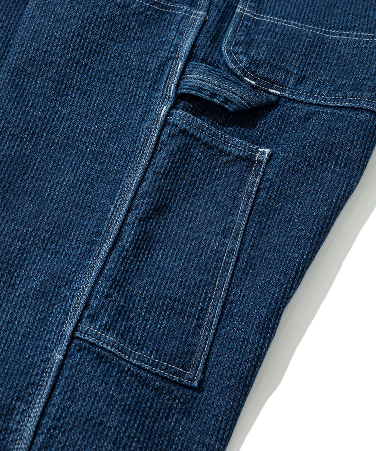 AOZORA BLUE HEAVEN(アオゾラ ブルー ヘヴン) |AOZORA 刺し子デニムダブルニーペインターパンツ (MENS)