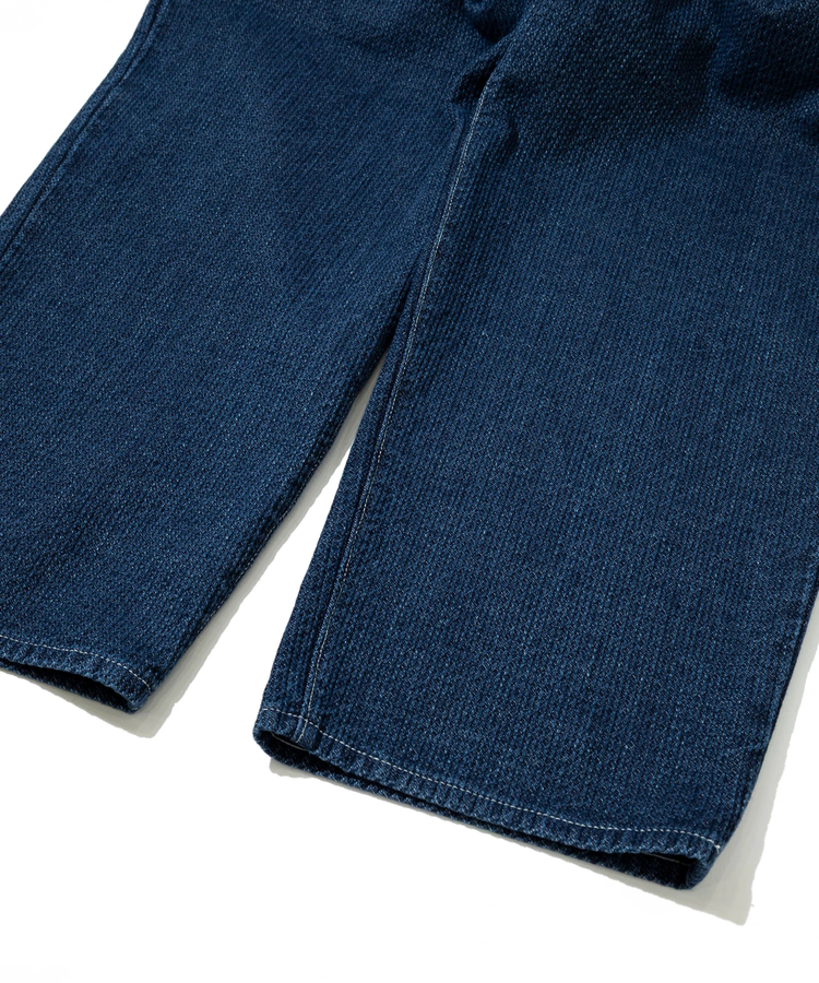 AOZORA BLUE HEAVEN(アオゾラ ブルー ヘヴン) |AOZORA刺し子デニムロールアップパンツ(MENS)