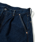 AOZORA BLUE HEAVEN(アオゾラ ブルー ヘヴン) |AOZORA 刺し子DENIM ワイドテーパードパンツ (MENS)