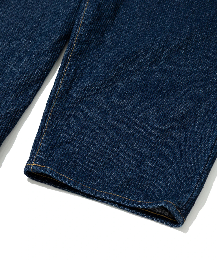 AOZORA BLUE HEAVEN(アオゾラ ブルー ヘヴン) |AOZORA 刺し子DENIM ワイドテーパードパンツ (MENS)