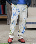 AOZORA BLUE HEAVEN(アオゾラ ブルー ヘヴン) |AOZORA ダブルニーパンツ ペンキ加工(MENS)