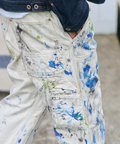 AOZORA BLUE HEAVEN(アオゾラ ブルー ヘヴン) |AOZORA ダブルニーパンツ ペンキ加工(MENS)