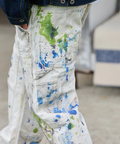 AOZORA BLUE HEAVEN(アオゾラ ブルー ヘヴン) |AOZORA ダブルニーパンツ ペンキ加工(MENS)