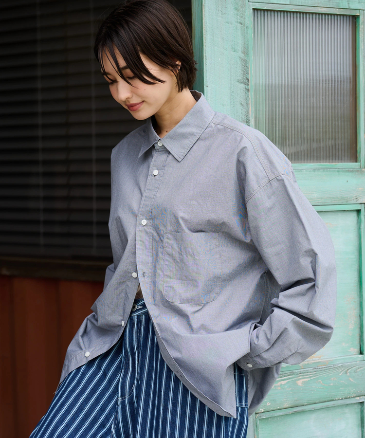 AOZORA BLUE HEAVEN(アオゾラ ブルー ヘヴン) |AOZORA 3本針表出しRGシャツ(MENS)
