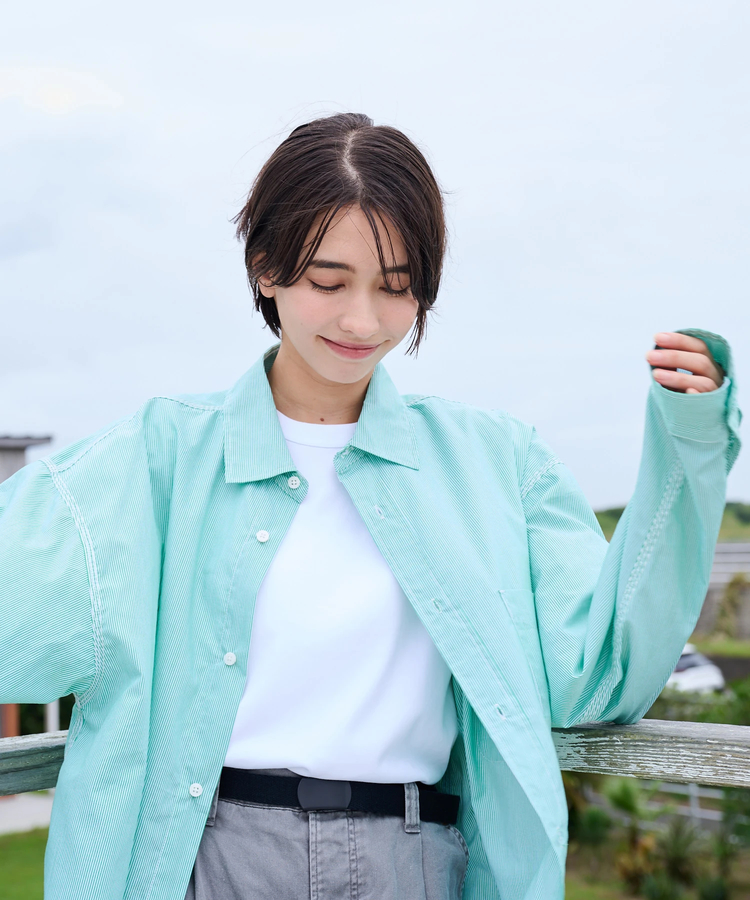 AOZORA BLUE HEAVEN(アオゾラ ブルー ヘヴン) |AOZORA 3本針表出しRGシャツ(MENS)