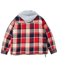 AOZORA BLUE HEAVEN(アオゾラ ブルー ヘヴン) |AOZORA ネルチェックフードシャツ(MENS)