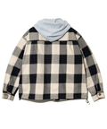 AOZORA BLUE HEAVEN(アオゾラ ブルー ヘヴン) |AOZORA ネルチェックフードシャツ(MENS)