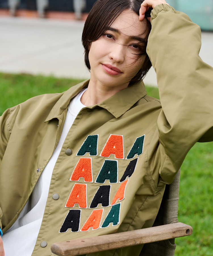 AOZORA BLUE HEAVEN(アオゾラ ブルー ヘヴン) |AOZORA ナイロンワッペンコーチJK -TATAMI shield- (MENS)