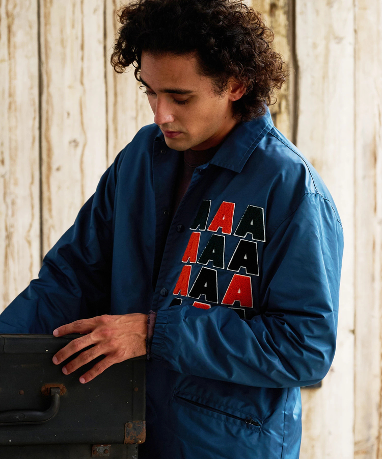 AOZORA BLUE HEAVEN(アオゾラ ブルー ヘヴン) |AOZORA ナイロンワッペンコーチJK -TATAMI shield- (MENS)