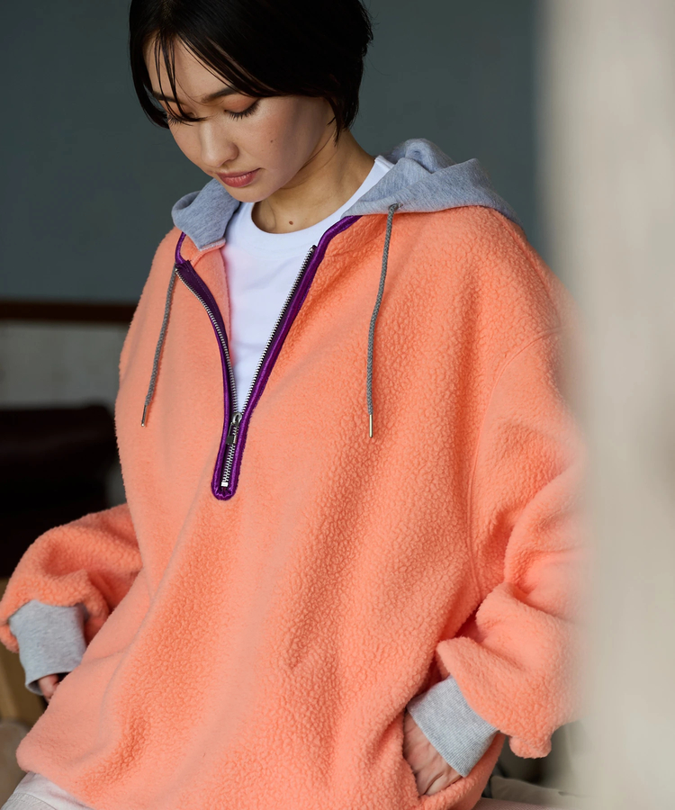 AOZORA BLUE HEAVEN(アオゾラ ブルー ヘヴン) |AOZORA フリースハーフZIPパーカ(MENS)