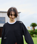 AOZORA BLUE HEAVEN(アオゾラ ブルー ヘヴン) |AOZORA 10s 天竺刺繍ポケットロンTEE(MENS)