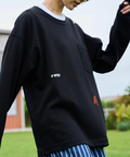 AOZORA BLUE HEAVEN(アオゾラ ブルー ヘヴン) |AOZORA 10s 天竺刺繍ポケットロンTEE(MENS)