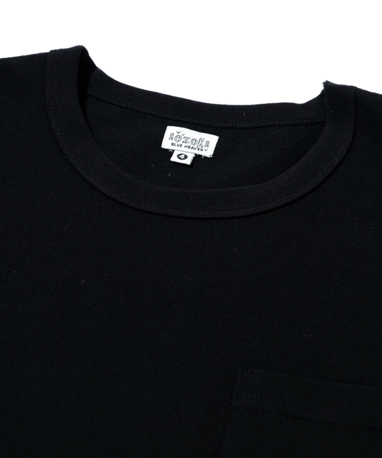 AOZORA BLUE HEAVEN(アオゾラ ブルー ヘヴン) |AOZORA 10s 天竺刺繍ポケットロンTEE(MENS)
