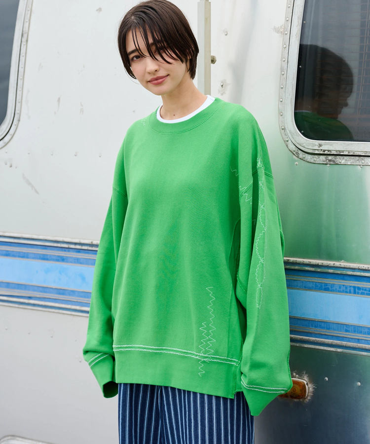 AOZORA BLUE HEAVEN(アオゾラ ブルー ヘヴン) |AOZORA トンプキン裏毛リメイク風トレーナー(MENS)
