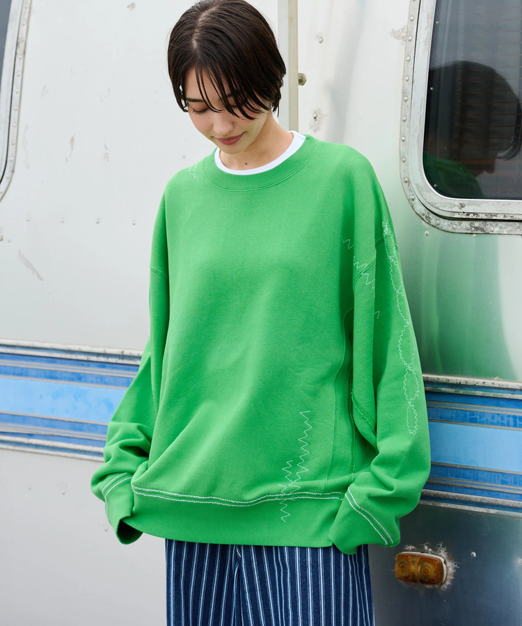AOZORA BLUE HEAVEN(アオゾラ ブルー ヘヴン) |AOZORA トンプキン裏毛リメイク風トレーナー(MENS)