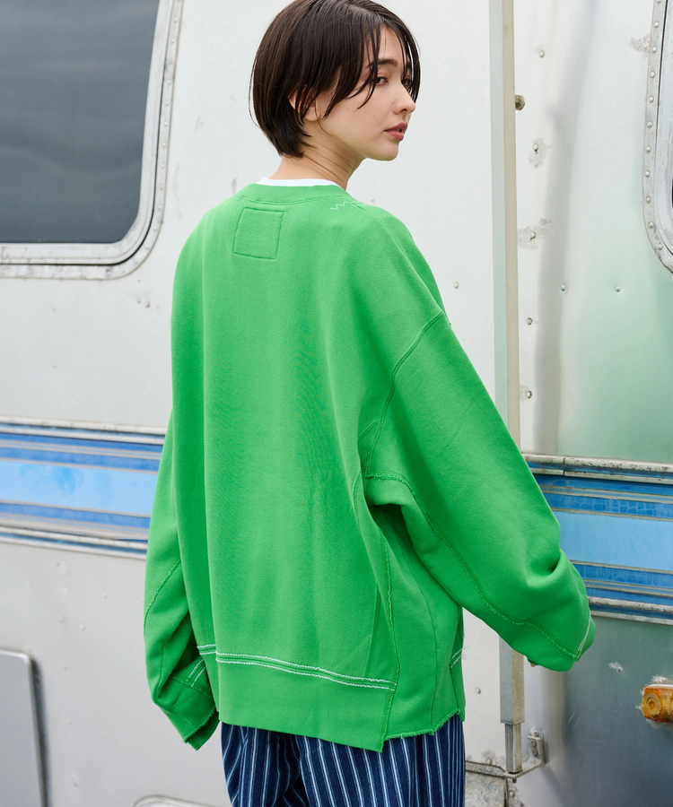 AOZORA BLUE HEAVEN(アオゾラ ブルー ヘヴン) |AOZORA トンプキン裏毛リメイク風トレーナー(MENS)