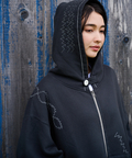 AOZORA BLUE HEAVEN(アオゾラ ブルー ヘヴン) |AOZORA トンプキン裏毛ジグザクステッチZIPパーカ(MENS)