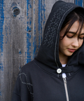 AOZORA BLUE HEAVEN(アオゾラ ブルー ヘヴン) |AOZORA トンプキン裏毛ジグザクステッチZIPパーカ(MENS)