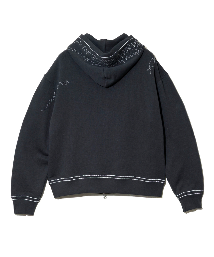 AOZORA BLUE HEAVEN(アオゾラ ブルー ヘヴン) |AOZORA トンプキン裏毛ジグザクステッチZIPパーカ(MENS)