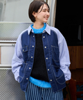 AOZORA BLUE HEAVEN(アオゾラ ブルー ヘヴン) |AOZORA オックスラグランカバーオールシャツ(MENS)