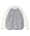 AOZORA BLUE HEAVEN(アオゾラ ブルー ヘヴン) |AOZORA オックスラグランカバーオールシャツ(MENS)