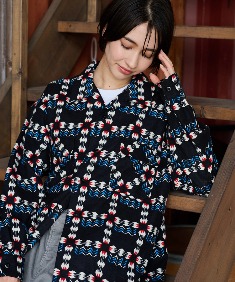 AOZORA BLUE HEAVEN(アオゾラ ブルー ヘヴン) |AOZORA ネルPT.OPシャツ (MENS)