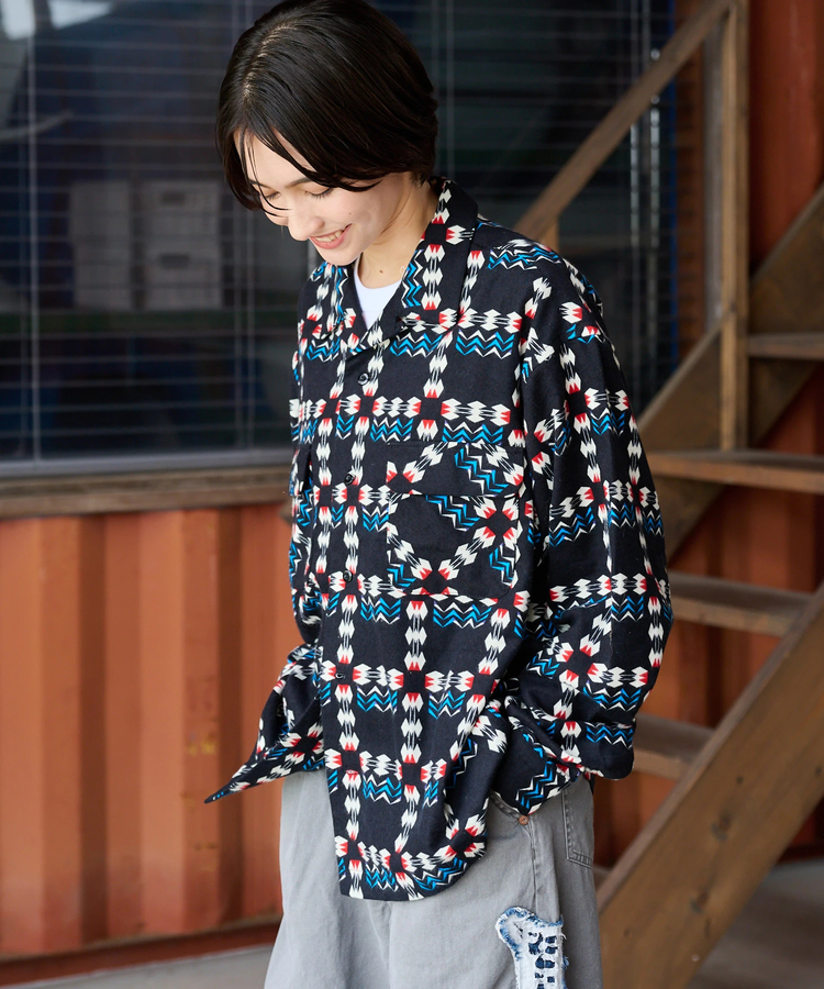 AOZORA BLUE HEAVEN(アオゾラ ブルー ヘヴン) |AOZORA ネルPT.OPシャツ (MENS)
