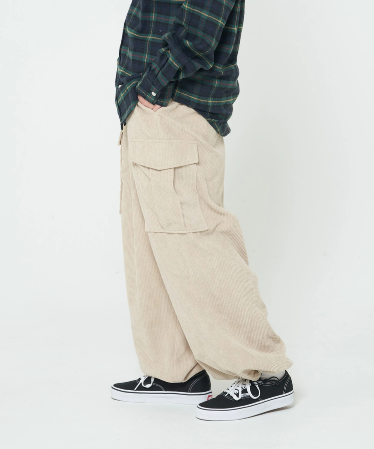 CORISCO(コリスコ) |ROUGH TRADEコーデュロイワイドカーゴパンツSB