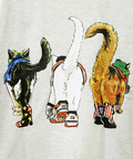 CORISCO(コリスコ) |CORISCO前後犬猫柄裏起毛トレーナー(MENS)(WOMENS)