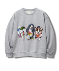 CORISCO(コリスコ) |CORISCO前後犬猫柄裏起毛トレーナー(MENS)(WOMENS)