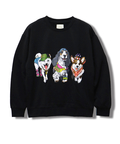CORISCO(コリスコ) |CORISCO前後犬猫柄裏起毛トレーナー(MENS)(WOMENS)