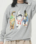 CORISCO(コリスコ) |CORISCO前後犬猫柄裏起毛トレーナー(MENS)(WOMENS)