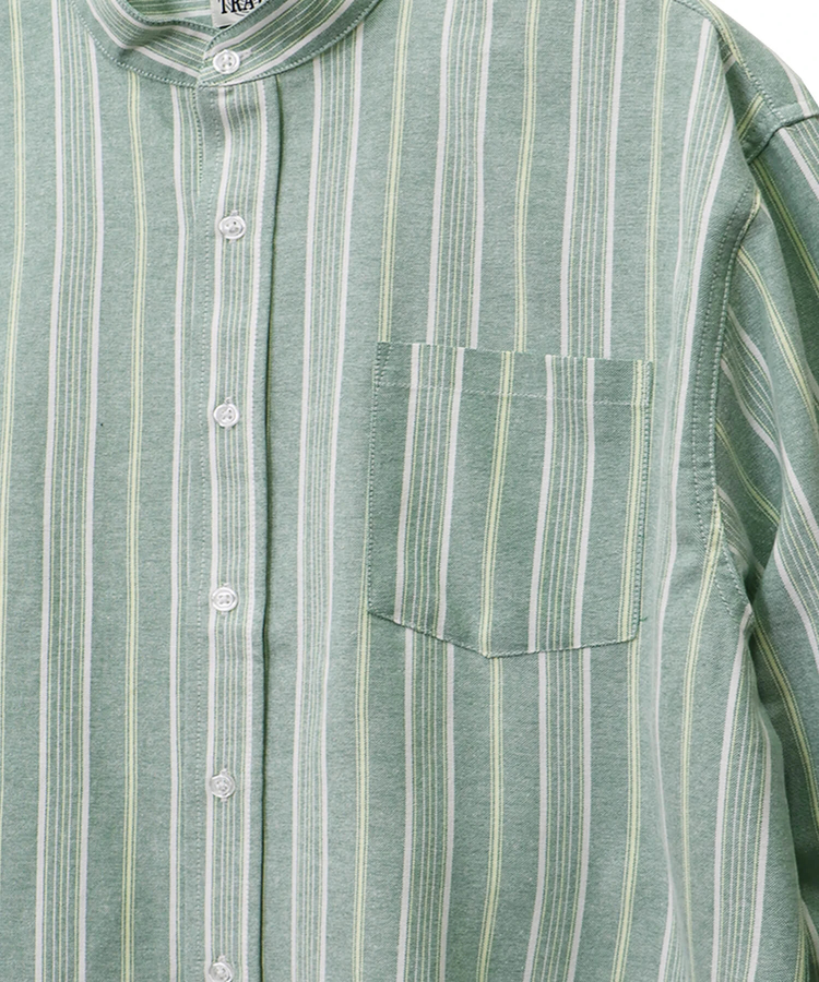 CORISCO(コリスコ) |ROUGH TRADEオックス長袖バンドカラーシャツ(MENS)(WOMENS)